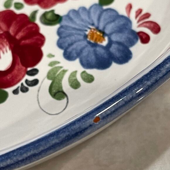 Graf Keramik floral handpainted pottery gratin dish Austria - Picture 6 of 12